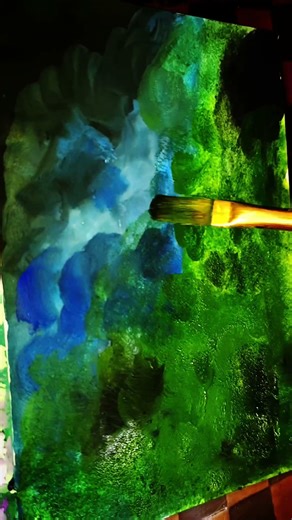 Small painting tutorial ✨️ #mustseeart #minicanvaspainting #viral #painting #awakeningcreativesoul.