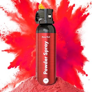 Red Color Powder Spray Cannon – Biodegradable Fire Extinguisher Style | 10-Second Burst, 25 ft Range | Festival, Gender Reveal & Party Color Blaster