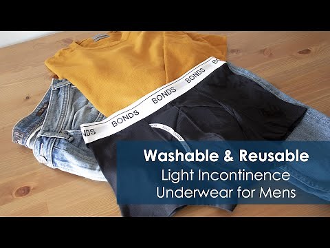 Washable and Reusable Light Incontinence Underwear for Men