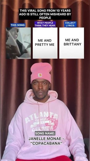 Janelle Monáe’s 2015 ‘Yoga’ Still Misheard as ‘Bubblegum Fanta’ Instead of ‘Copacabana’”#shorts