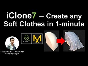 Create any soft clothes for iClone by using Marvelous Designer