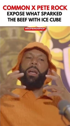 Common Didn't Know Ice Cube Was Coming For Him #beef #hiphophistory #classic