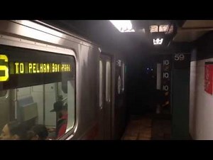 MTA New York City Subway Pelham Bay Park Bound R142A (6) Train @ 59th Street