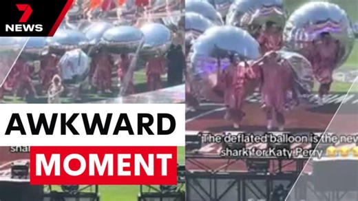 Katy Perry 'deflated balloon' moment goes viral
