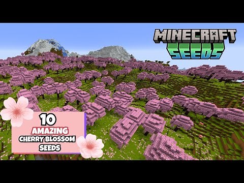 10 AMAZING CHERRY BLOSSOM SEEDS | Minecraft Java 1.20, 1.21