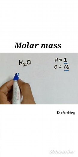 Molar Mass of h2o l molecular mass of h2o l molecular weight of h2o l #molarmass