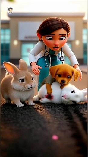 The Poor Puppy Save Life Of Rabbit and Make Him Happy 😊 #shorts #ritikkeduniya #ai