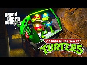 GTA 5 MOD - Teenage Mutant Ninja Turtles GAMEPLAY (GTA 5 MOD)