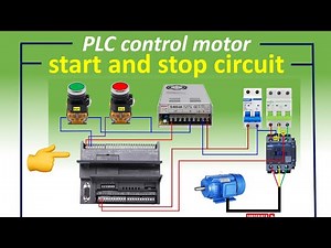 Siemens PLC Training - PLC control motor start and stop circuit | plc program
