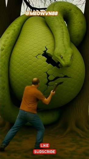 Rescue Girls from Giant Python Log – Incredible Animal Rescue #shortsfeed #animation #trending