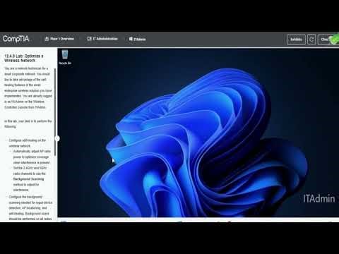 Testout Network+ 12.4.9 Lab Optimize Wireless Network