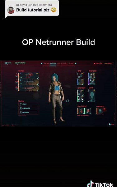 OP Netrunner Build for Cyberpunk 2077