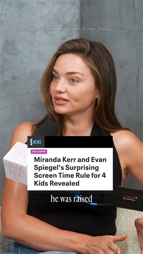 E! News | Miranda Kerr is keeping screens out of the picture. She shares the rules she and her husband Evan Spiegel have for their children at the... | Instagram