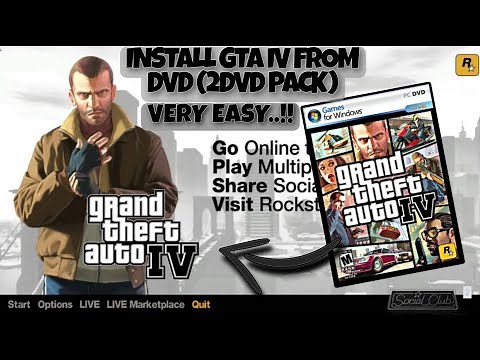 HOW TO INSTALL GTA IV IN PC FROM DVD (2DVD PACK), VERY EASY..!!😱😱
