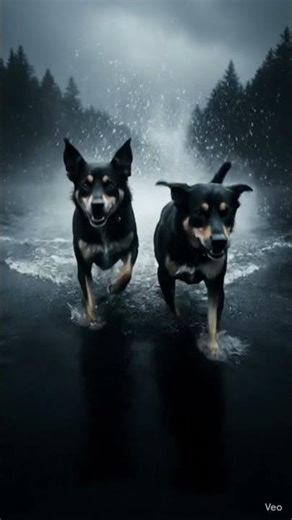 “Nightmare Dog Attack 😱🐕‍🩸”or“Haunted Dog in the Dark 😨🐶”#shorts #DreamScreenAI