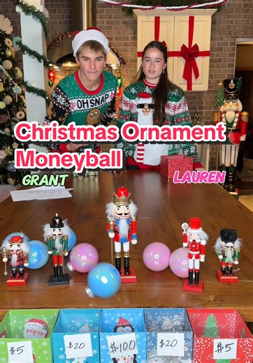 Who will win this Christmas ornament moneyball battle?? #familygamenight #familyfun #christmasgames #holidaygames #moneyball