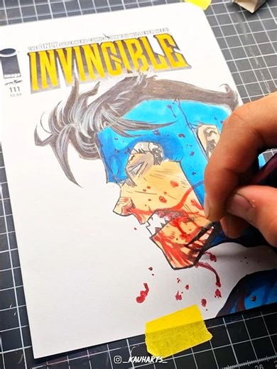 Draw Mark Grayson - INVINCIBLE #drawing #invincible #sketchbook #sketch #art