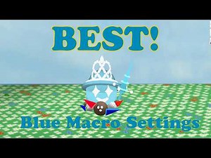 Best Macro Settings For Blue Hive! - Bee Swarm Simulator