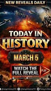 TODAY IN HISTORY || MARCH 5