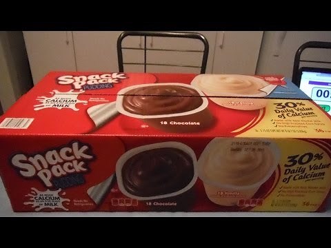 36 cups of snack pack pudding challenge! (8 lb+)