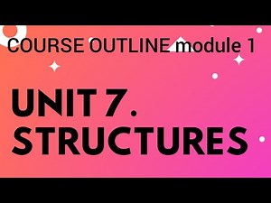 MODULE 1 STRUCTURES COURSE OUTLINE/ BUILDING_CIVIL ENGINEERING.