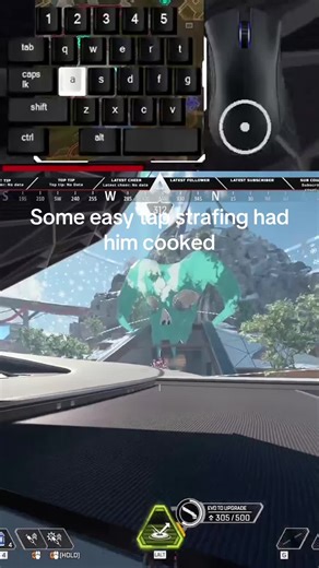 He couldn’t handle some tap strafing #streamer #twitch #viral #apexlegends #movementgod join the twitch ItsPreyLive