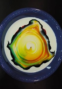 4.3K views · 12 shares | Marangoni effect : The Marangoni effect (also called the Gibbs–Marangoni effect) is the mass transfer along an interface between two fluids due to a gradient of the surface tension. https://en.wikipedia.org/wiki/Marangoni_effect https://www.stevespanglerscience.com/lab/experiments/milk-color-explosion/ | Latest Science | Facebook