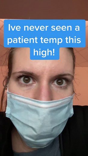 I’ve literally never seen a persons temperature this high #nurses #criticalcare #scrublife101 #fevering #thescrublife #murses #nursescrublife