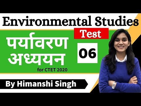 Target CTET-2020 | Environmental Studies (EVS) by Himanshi Singh | Class-06 | Test
