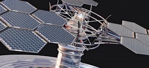 Free Model: Scifi Solar Array (  modeling timelapse)