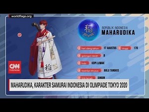 Maharudika, Karakter Samurai Indonesia di Olimpiade Tokyo 2020