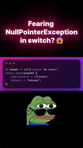 Stop checking NULL before Switch in Java! ❌ #java #coding #cleancode #developer #programming