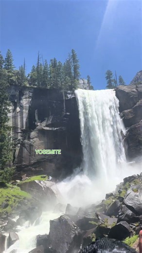 The mist is real 🦋 #fypage #yosemite #hiking