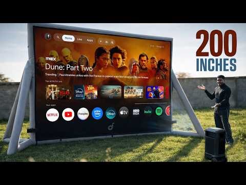 I Got the World's First 200 Inch Projector - Nebula X1 Pro
