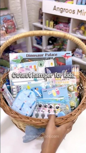 Cute Kids Stationery Hamper 🎒💖 | Adorable School Supplies Gift Box | Angroos Minis