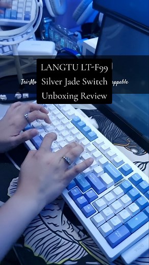guys, you HAVE to check out my new keyboard, the Langtu LT-F99! 🔥 It’s got this insane RGB backlighting that just lights up my whole setup, and it feels SO good to type on, Plus, it’s super quiet, so no more clicky noises driving everyone crazy 😂. (Now on my 🛒 TikTok Shop) Here’s why I’m loving it: -RGB backlighting with multiple effects. -Budget friendly: Only student price -Aluminum alloy panel for that premium feel -Plug-and-play – super easy setup -Ergonomic Design -7 layers of Silencing