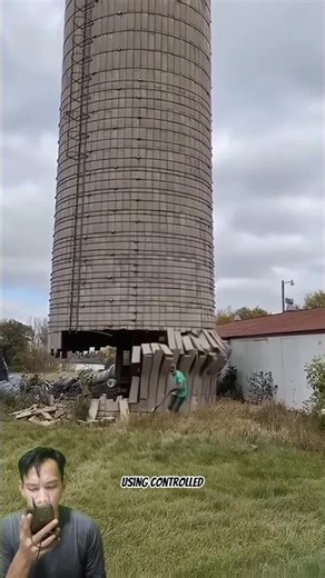 How a Tower Is Demolished by Hand | Manual Demolition Process #shorts #construction #engineering