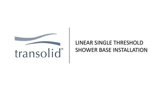 Watch Transolid FL shower base installation video on Amazon Live