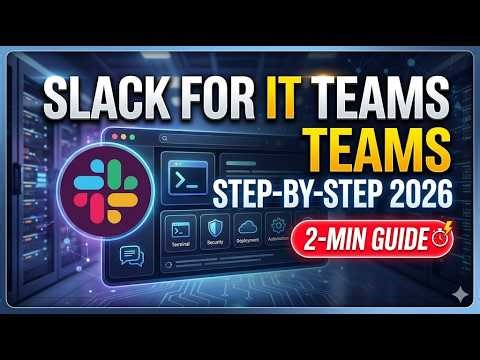 Slack for IT Teams Step by Step 2026 2 Min