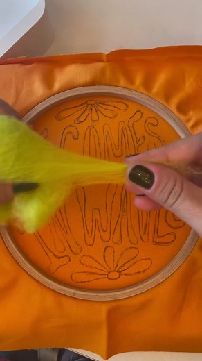 Needle Felting and Embroidery Process Tutorial