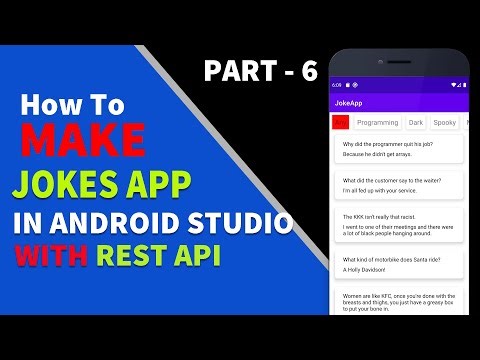 Create Joke App in Android Studio With Free Rest API | Final Part| Loading Fragments