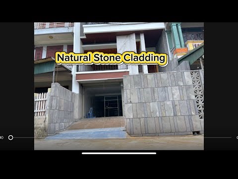 How to clad a wall beautifully with natural stone.