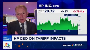 HP CEO: Tariffs are mostly nonmaterial