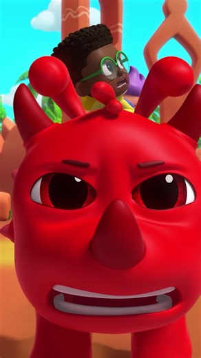 Run from the Scary Dinosaur! 🫨💨 #morphle #dinosaur #cartoon