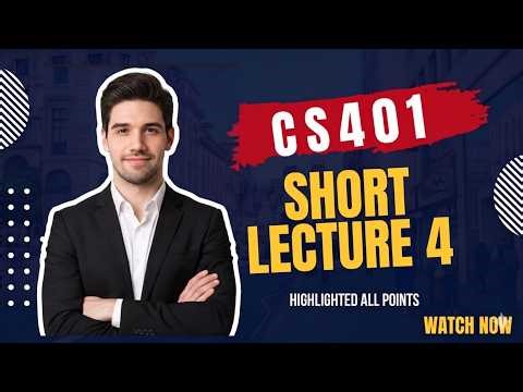 CS401 Short Lecture 4 | Segmented Memory Model & Physical Address | VU Pakistan