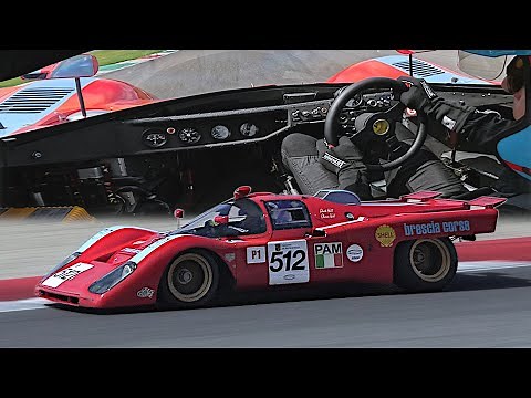 1970 Ferrari 512 M racecar onboard laps FLAT-OUT at Mugello | Incredible V12 Sound!
