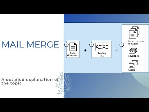 Mail Merge| MS Word| CSEC EDPM