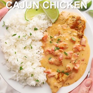 1.1K views · 26 reactions | This Cajun Chicken recipe is easy to make in a skillet and serve with rice. It has an award-winning cream sauce with a kick, you will love these Cajun flavors! Recipe: https://thecozycook.com/cajun-chicken/ | The Cozy Cook | Facebook