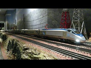 San Diego 3 Railers Lionel Amtrak Acela train action