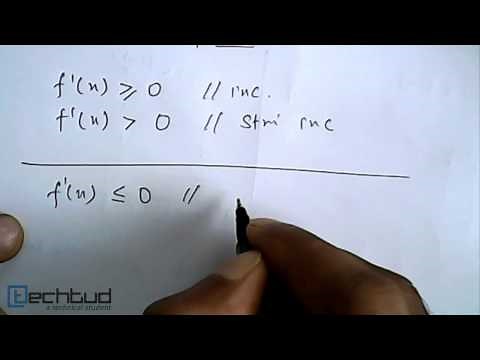 Mathematics: Increasing or Decreasing Function